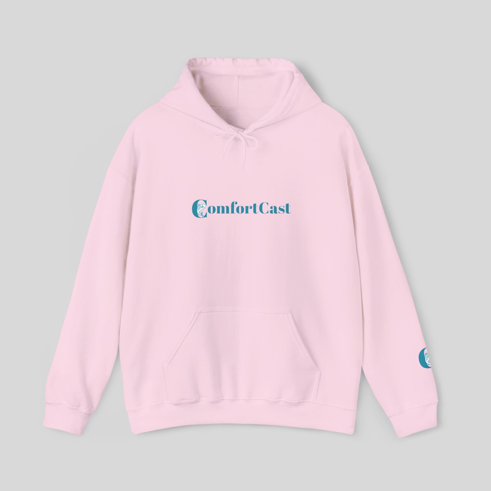 ComfortCast Logo Hoodie — Minimalist Unisex Hooded Sweatshirt
