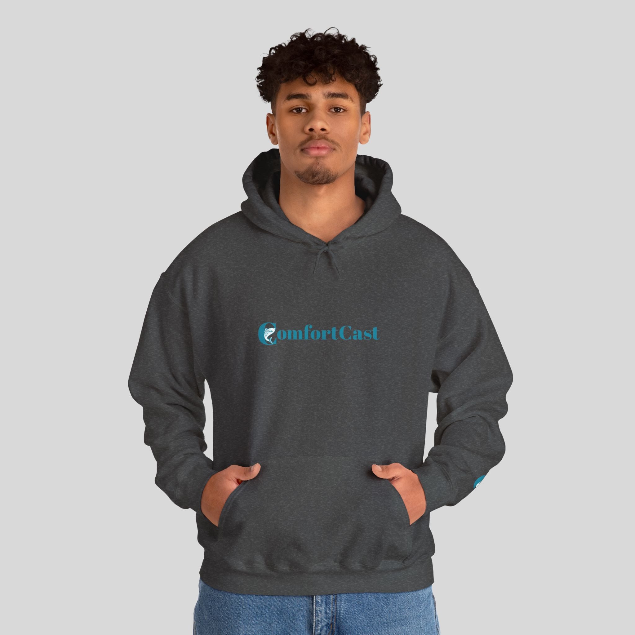 ComfortCast Logo Hoodie — Minimalist Unisex Hooded Sweatshirt