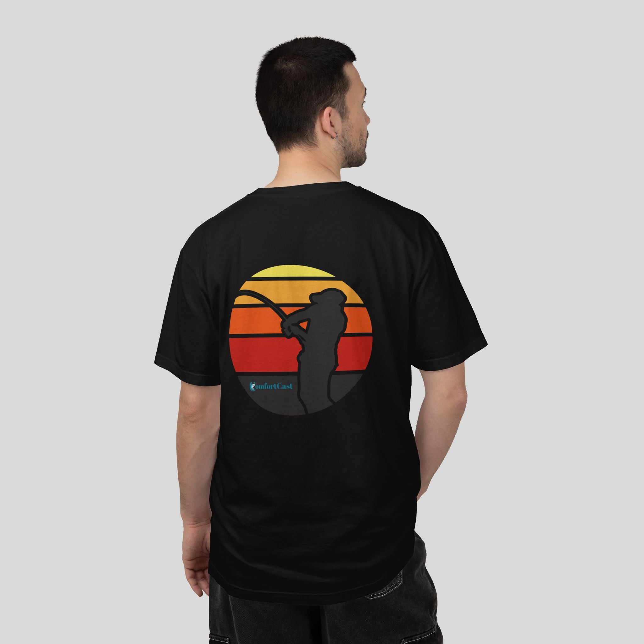 Fishing Sunset Graphic Tee — Unisex T-Shirt