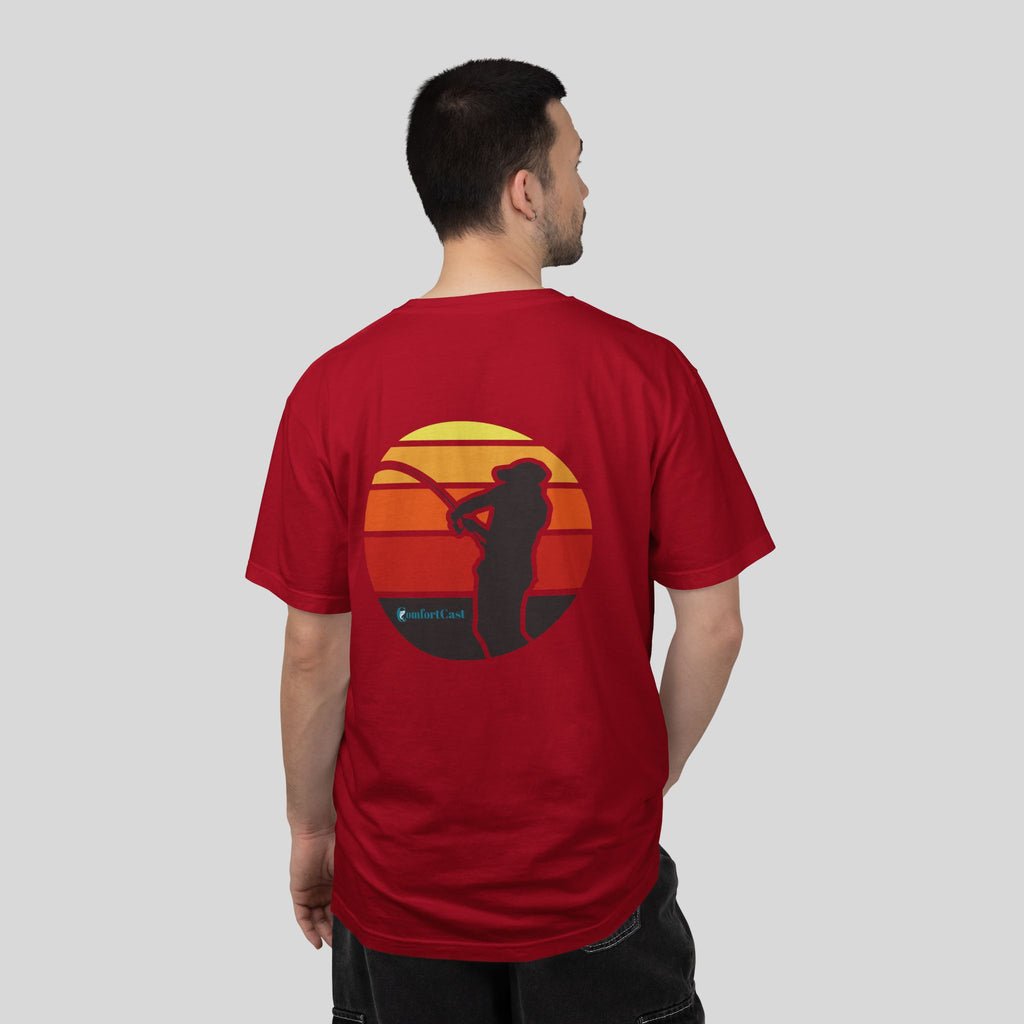 Fishing Sunset Graphic Tee — Unisex T-Shirt