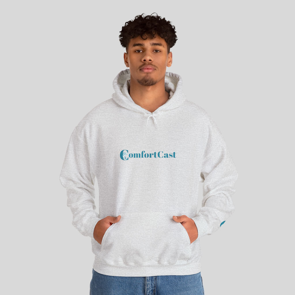 ComfortCast Logo Hoodie — Minimalist Unisex Hooded Sweatshirt