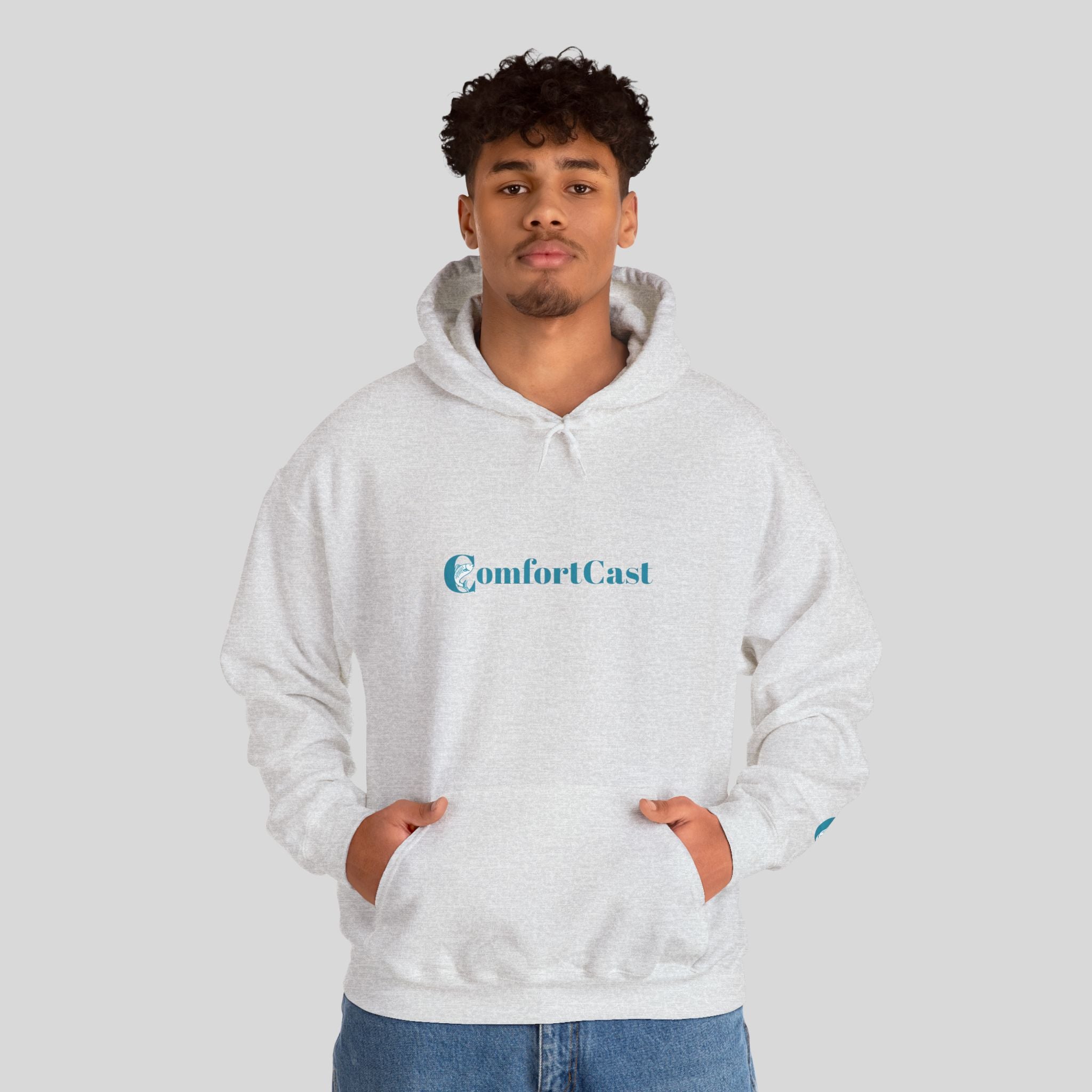 ComfortCast Logo Hoodie — Minimalist Unisex Hooded Sweatshirt