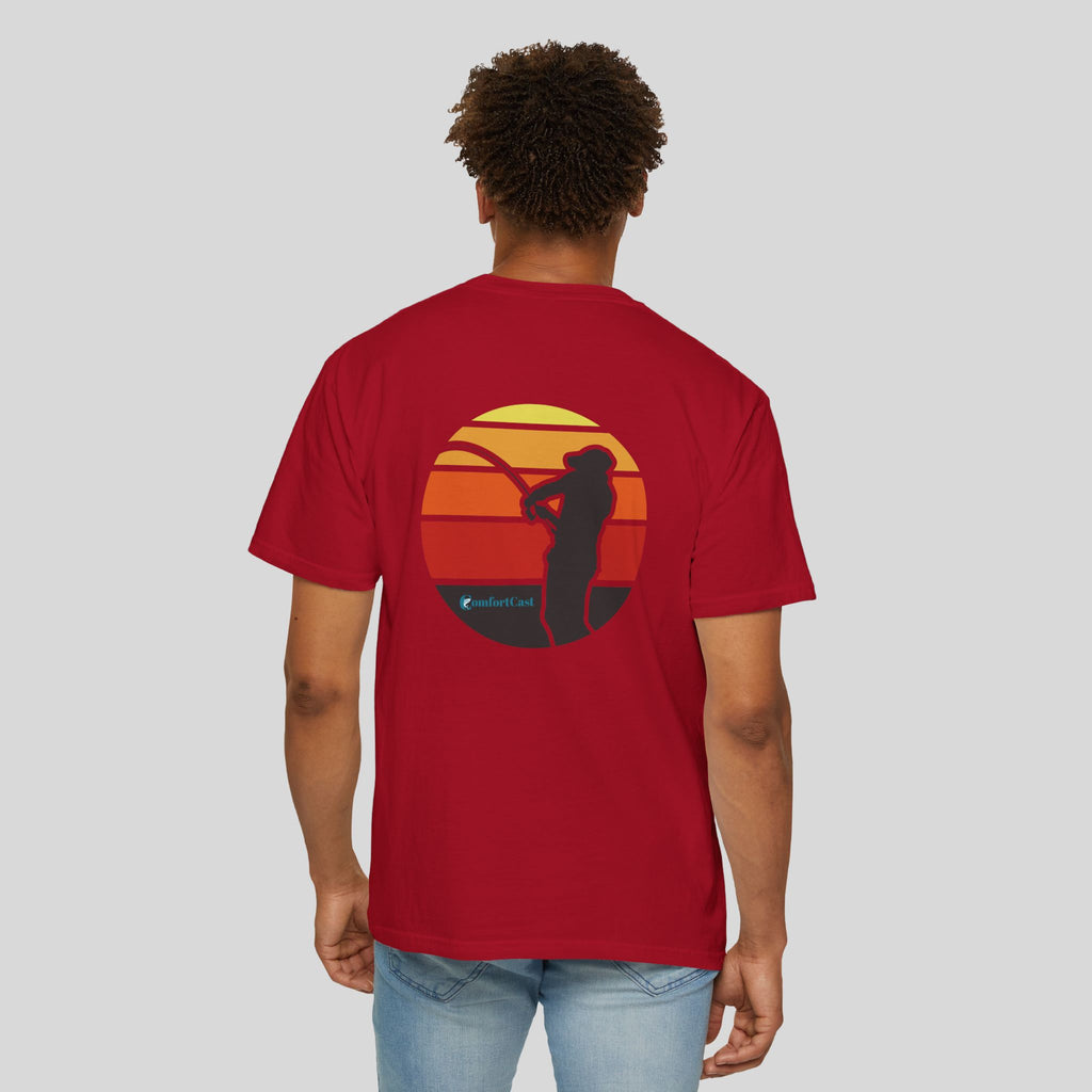 Fishing Sunset Graphic Tee — Unisex T-Shirt