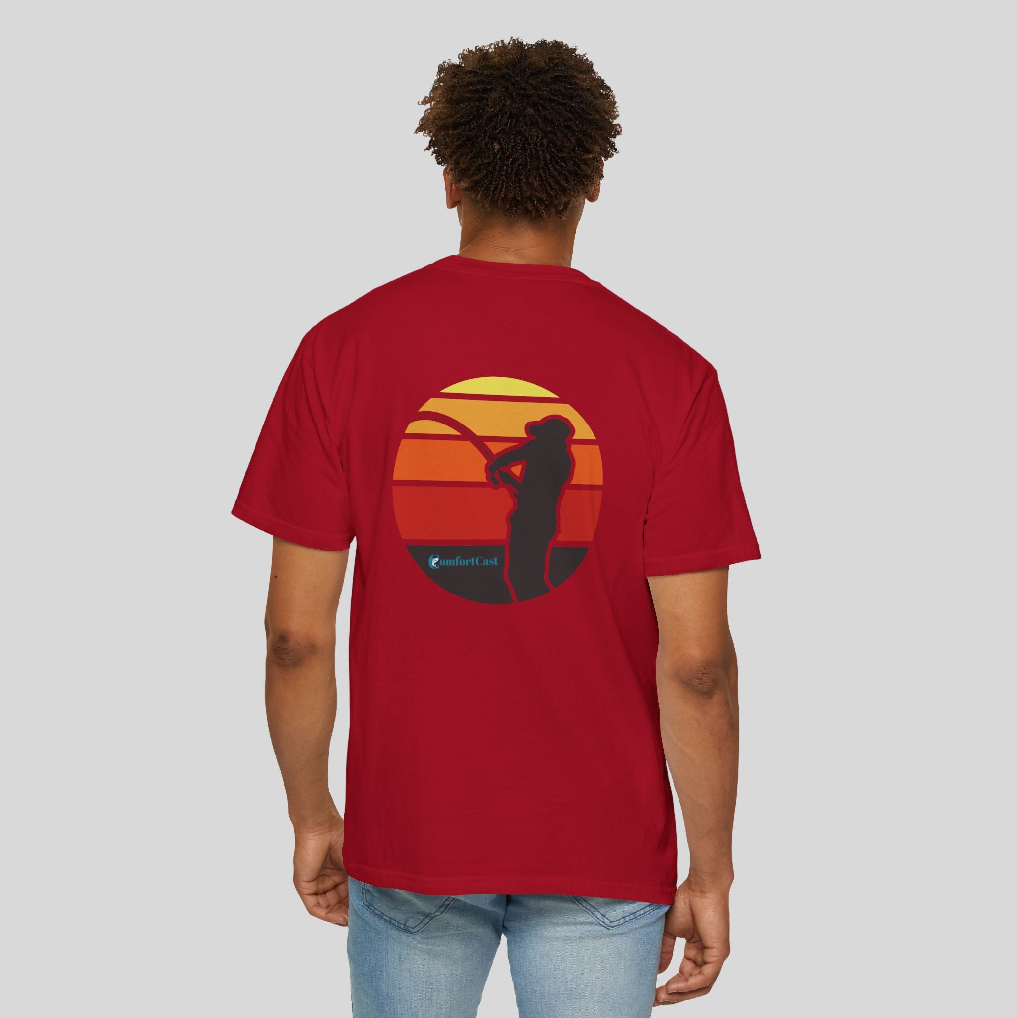 Fishing Sunset Graphic Tee — Unisex T-Shirt