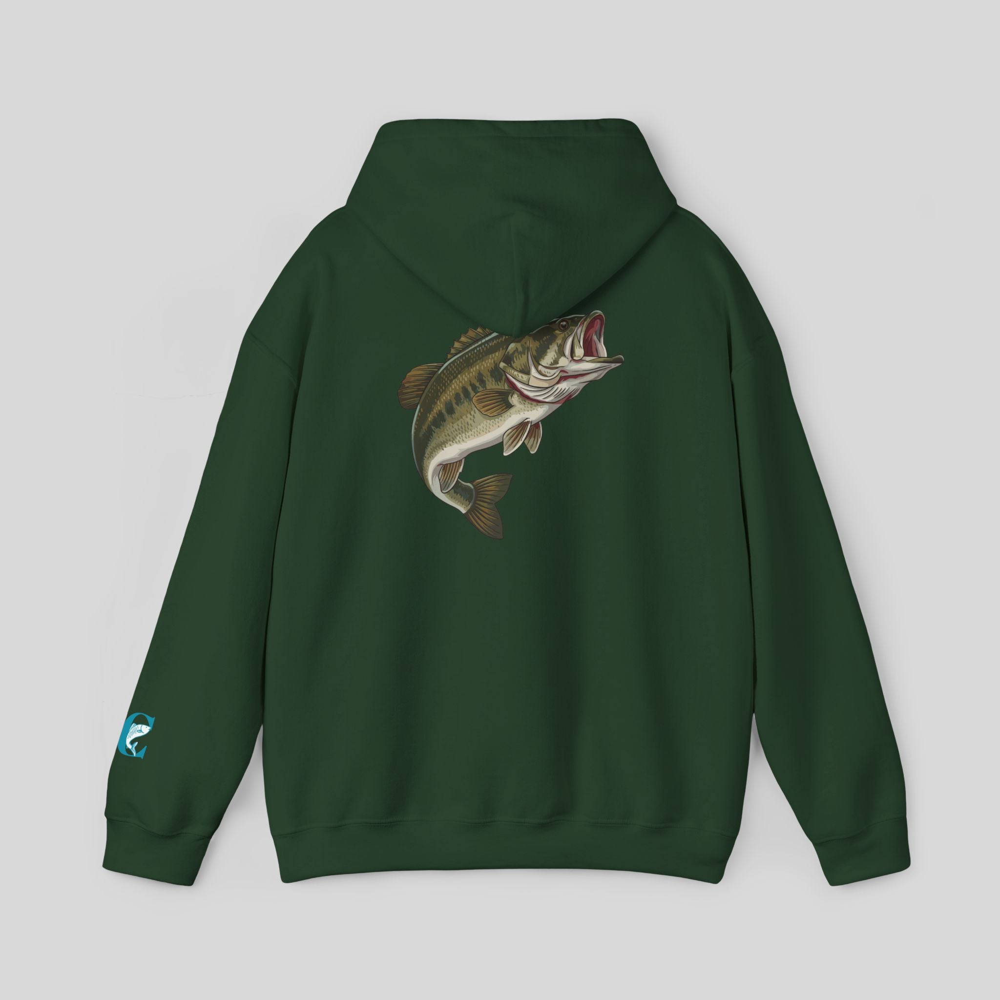 Bass Fishing Hoodie – Largemouth Bass Graphic Hooded Sweatshirt