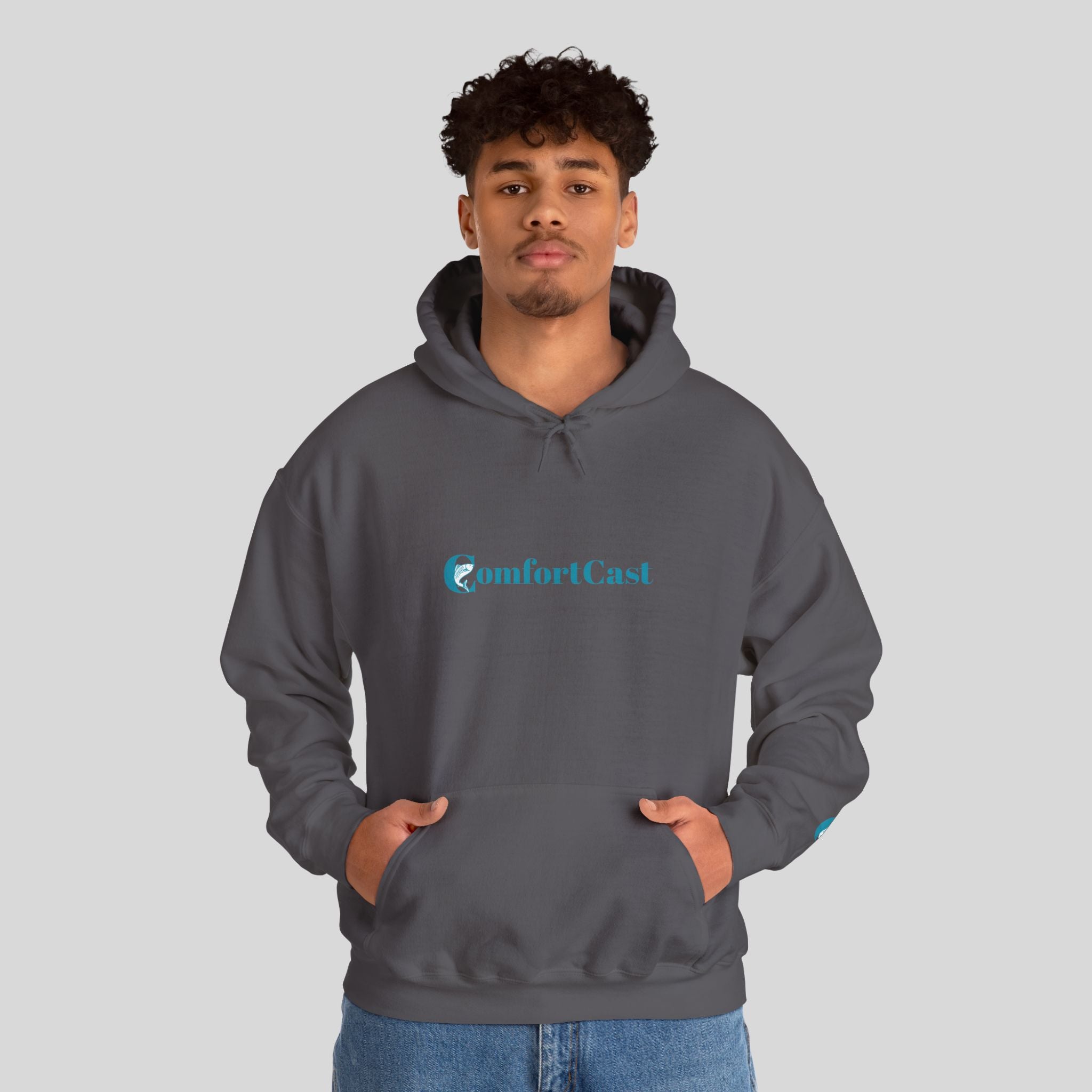 ComfortCast Logo Hoodie — Minimalist Unisex Hooded Sweatshirt