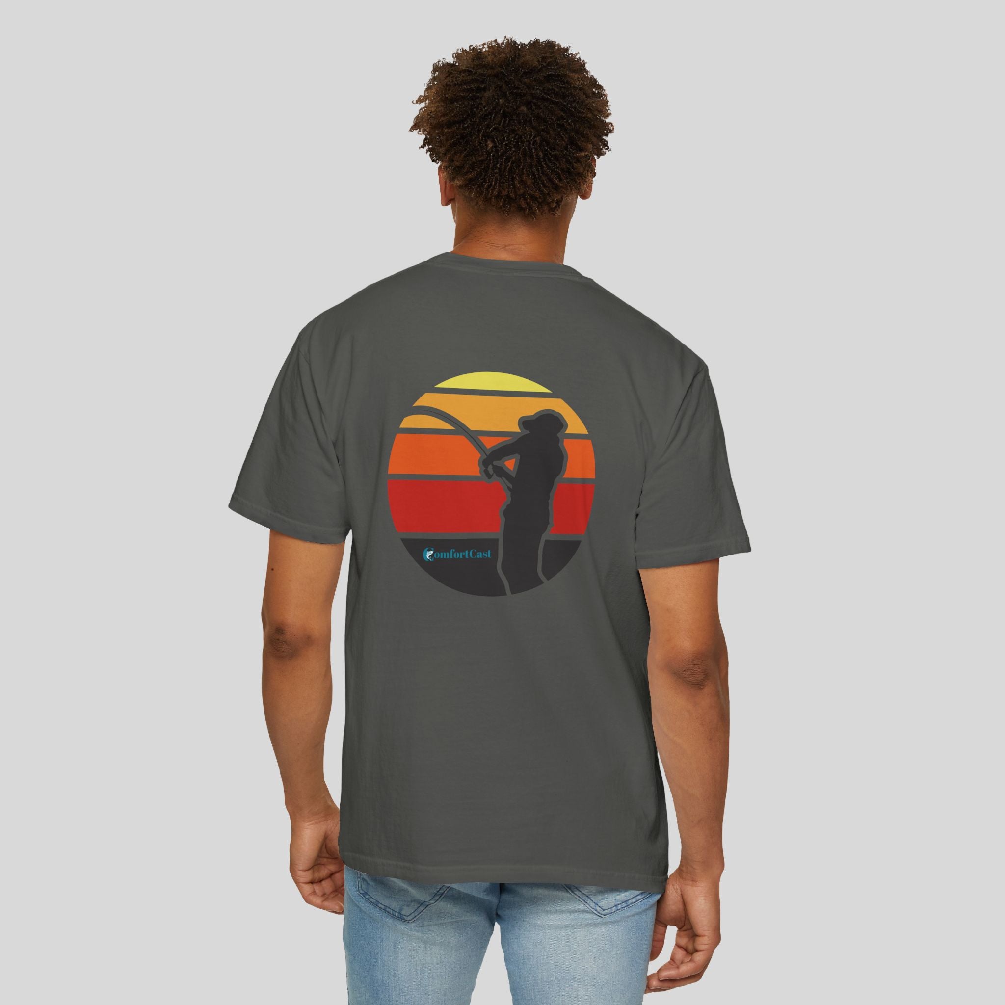 Fishing Sunset Graphic Tee — Unisex T-Shirt