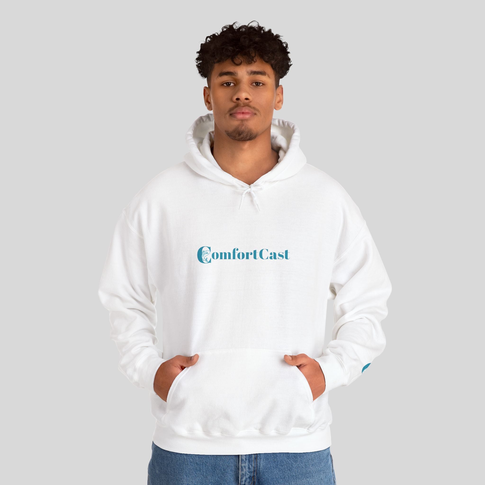 ComfortCast Logo Hoodie — Minimalist Unisex Hooded Sweatshirt
