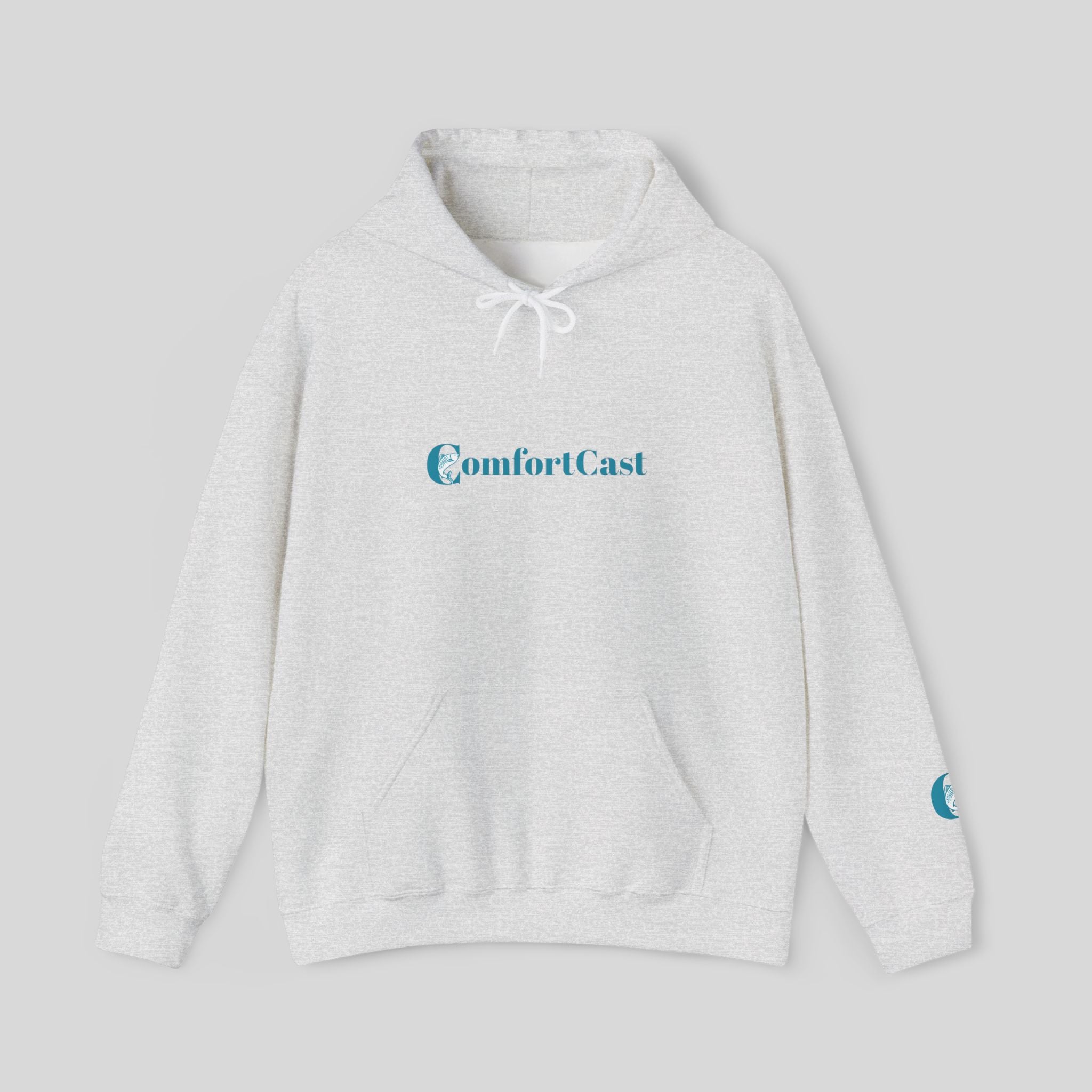 ComfortCast Logo Hoodie — Minimalist Unisex Hooded Sweatshirt