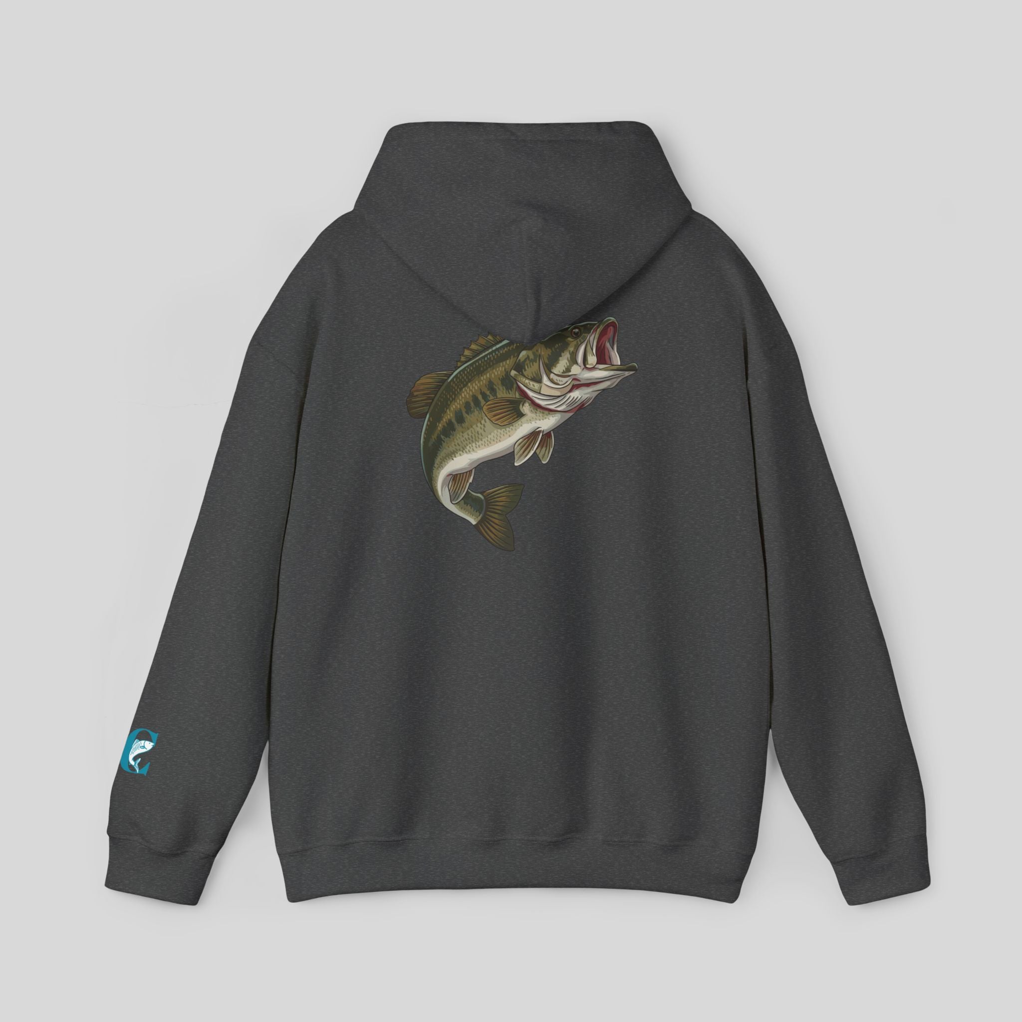 Bass Fishing Hoodie – Largemouth Bass Graphic Hooded Sweatshirt