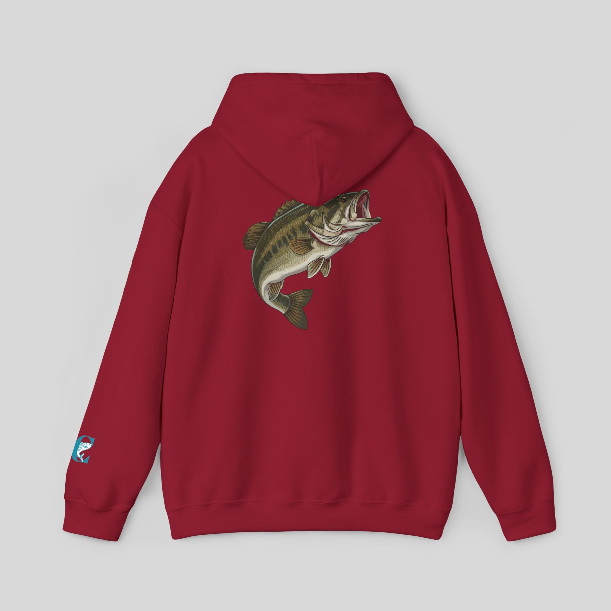 Bass Fishing Hoodie – Largemouth Bass Graphic Hooded Sweatshirt