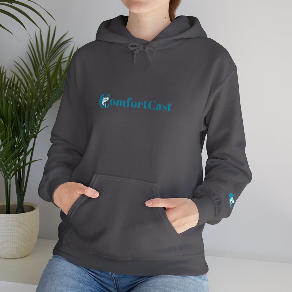 ComfortCast Logo Hoodie — Minimalist Unisex Hooded Sweatshirt
