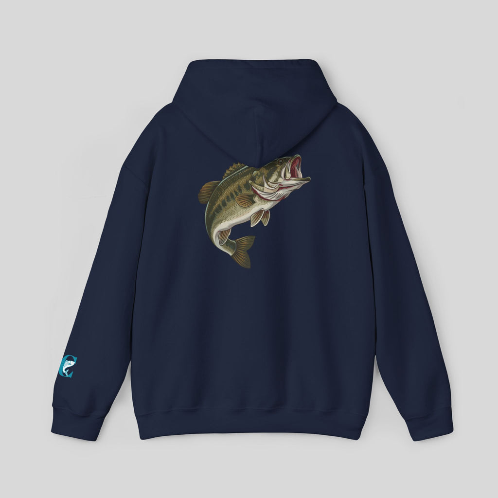 Bass Fishing Hoodie – Largemouth Bass Graphic Hooded Sweatshirt