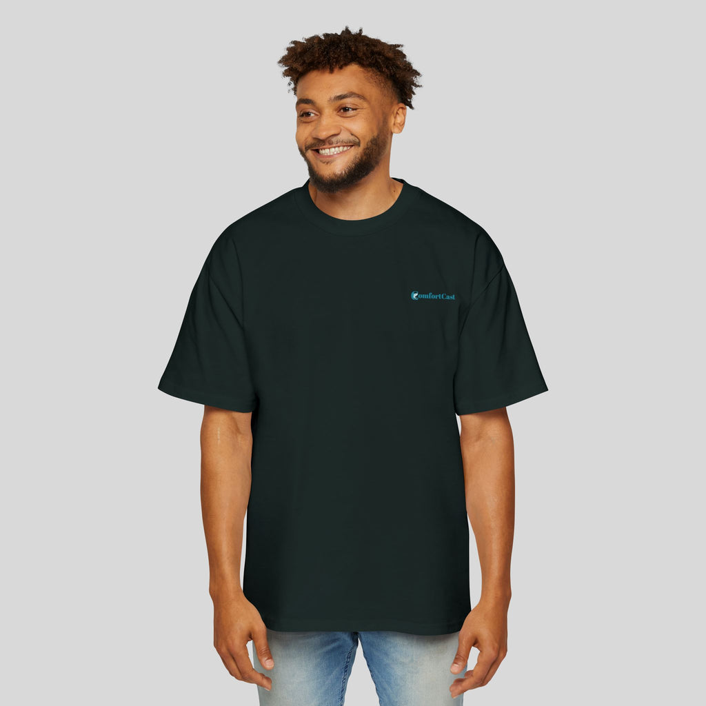 Lone Angler Oversized Men's Graphic T-Shirt