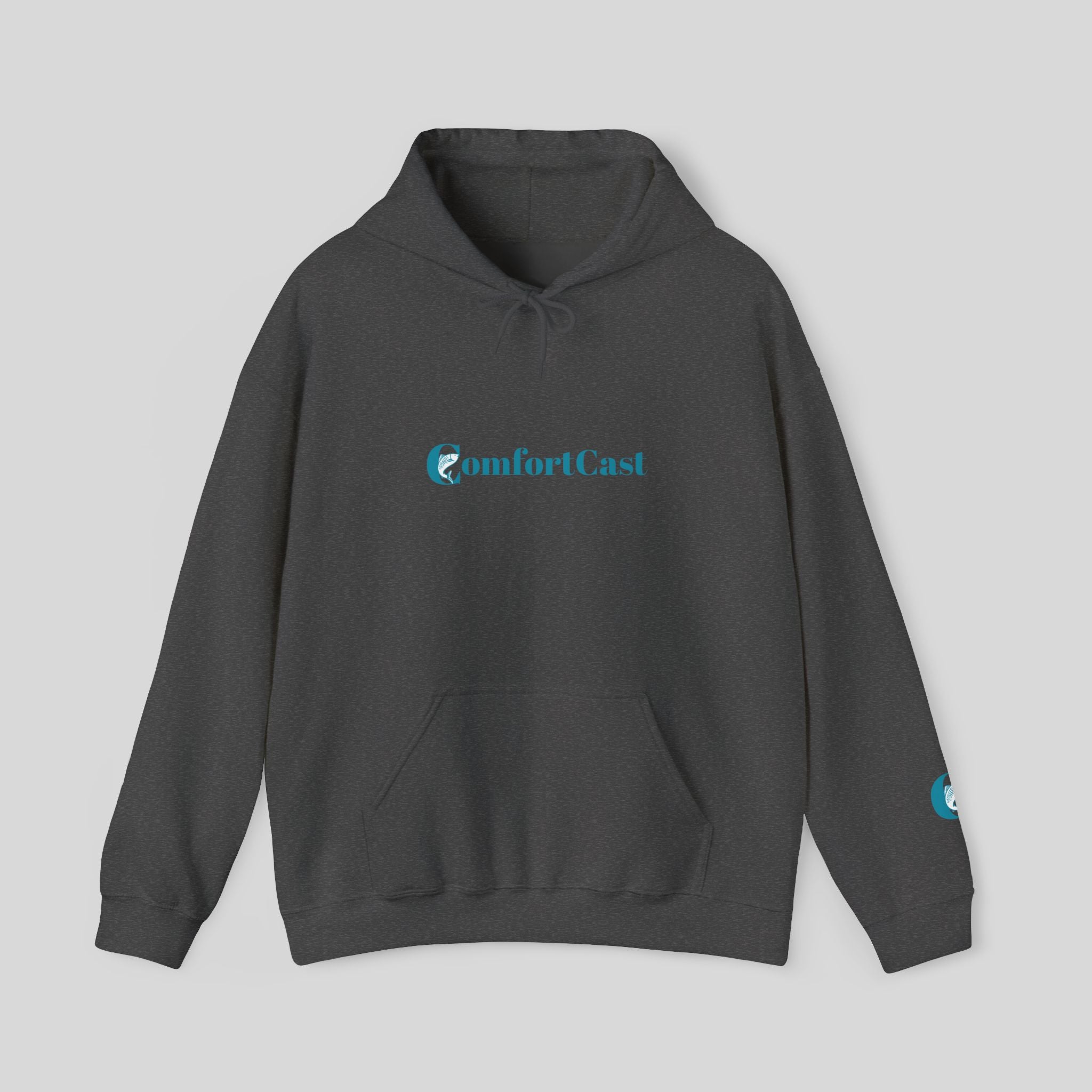ComfortCast Logo Hoodie — Minimalist Unisex Hooded Sweatshirt