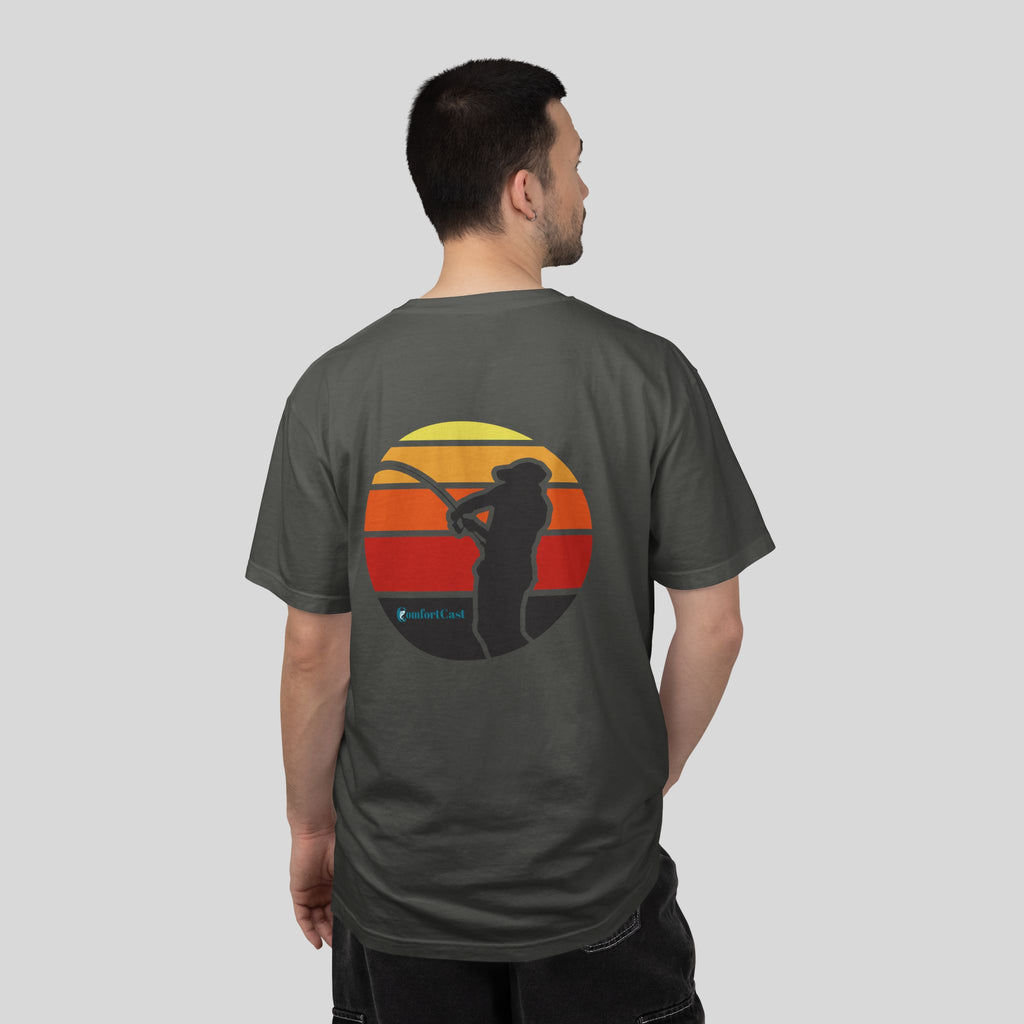 Fishing Sunset Graphic Tee — Unisex T-Shirt