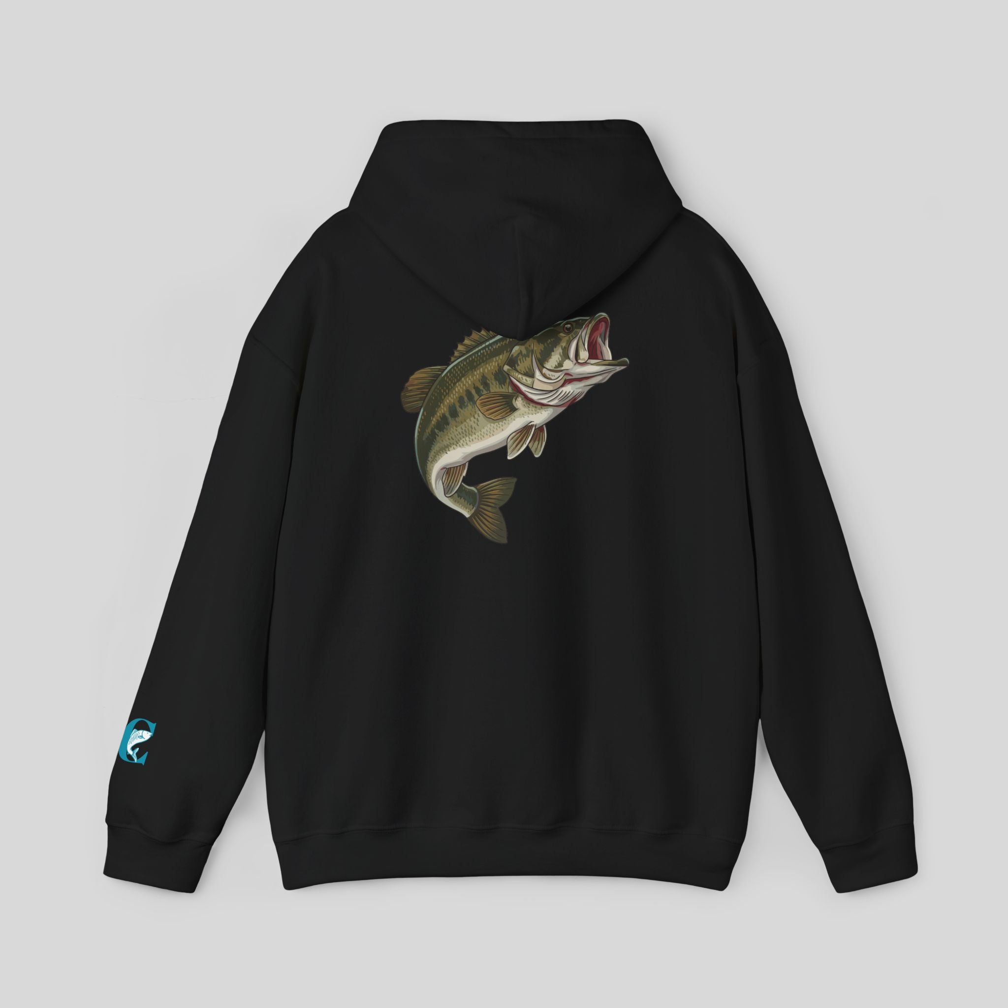 Bass Fishing Hoodie – Largemouth Bass Graphic Hooded Sweatshirt
