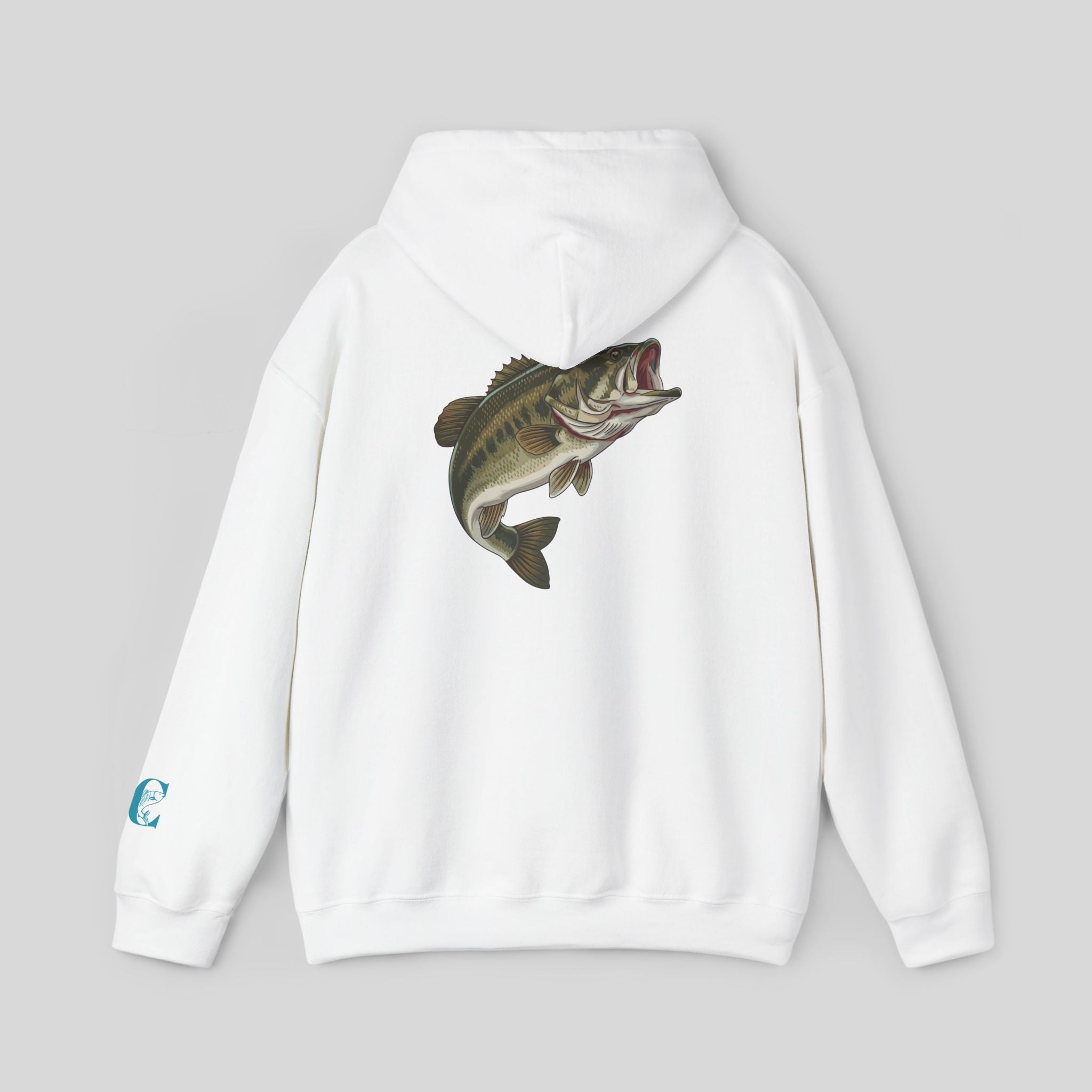 Bass Fishing Hoodie – Largemouth Bass Graphic Hooded Sweatshirt