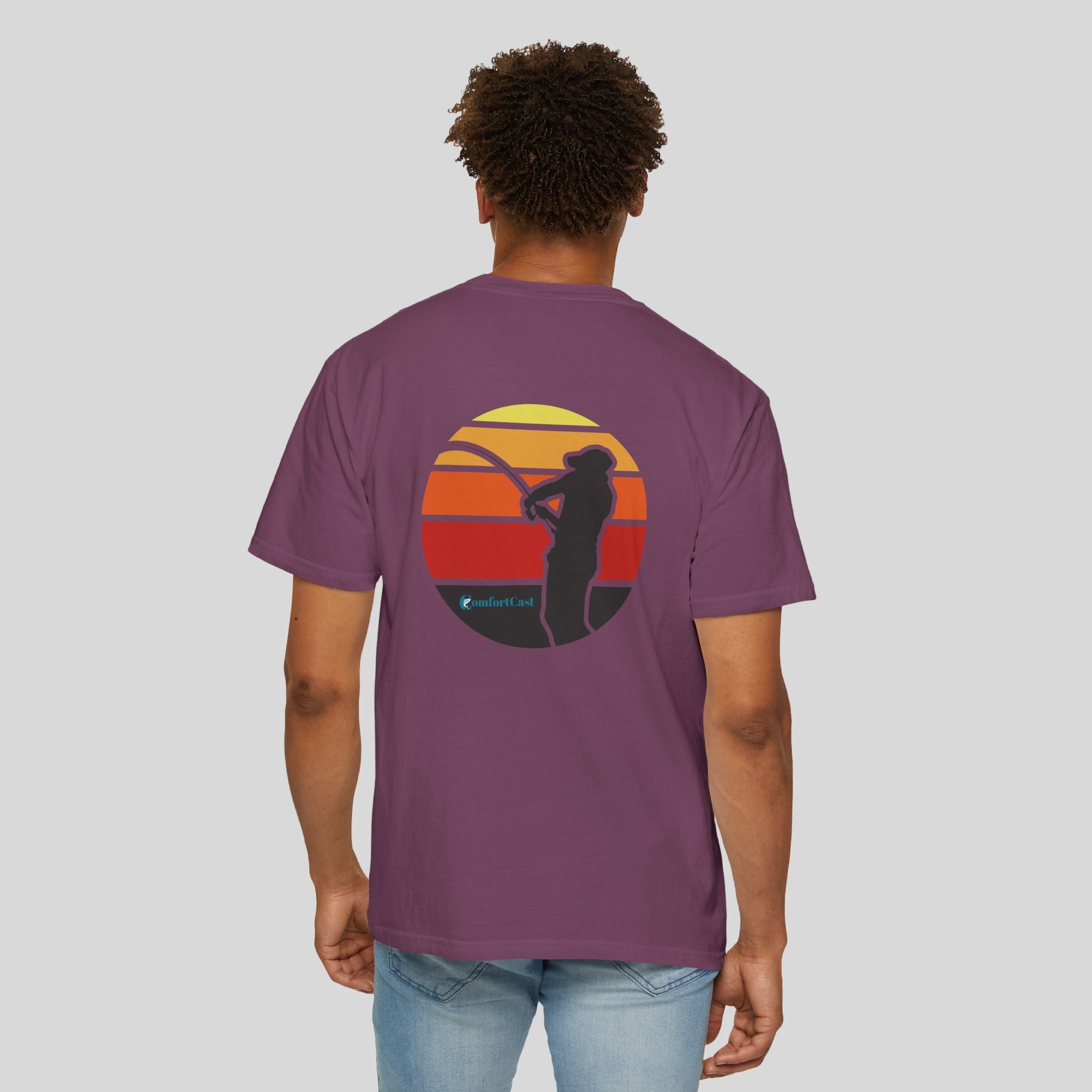 Fishing Sunset Graphic Tee — Unisex T-Shirt