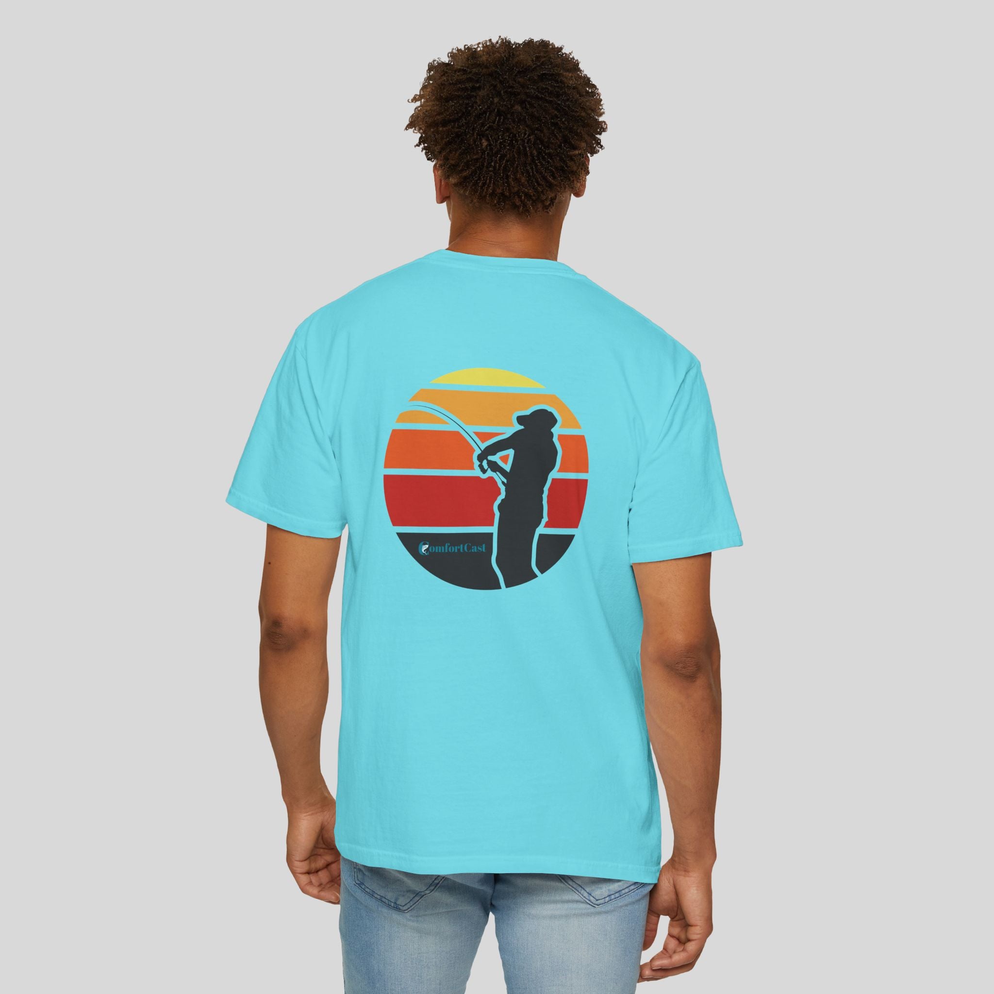 Fishing Sunset Graphic Tee — Unisex T-Shirt