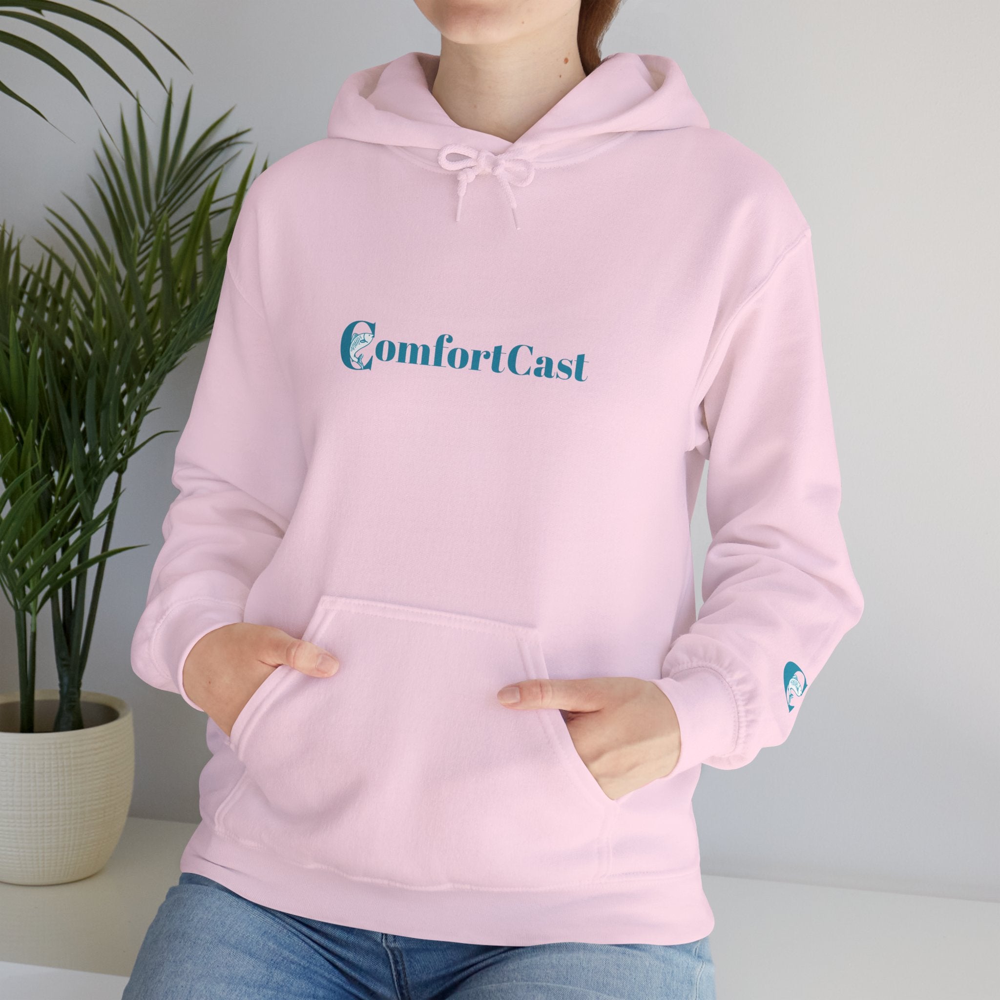 ComfortCast Logo Hoodie — Minimalist Unisex Hooded Sweatshirt