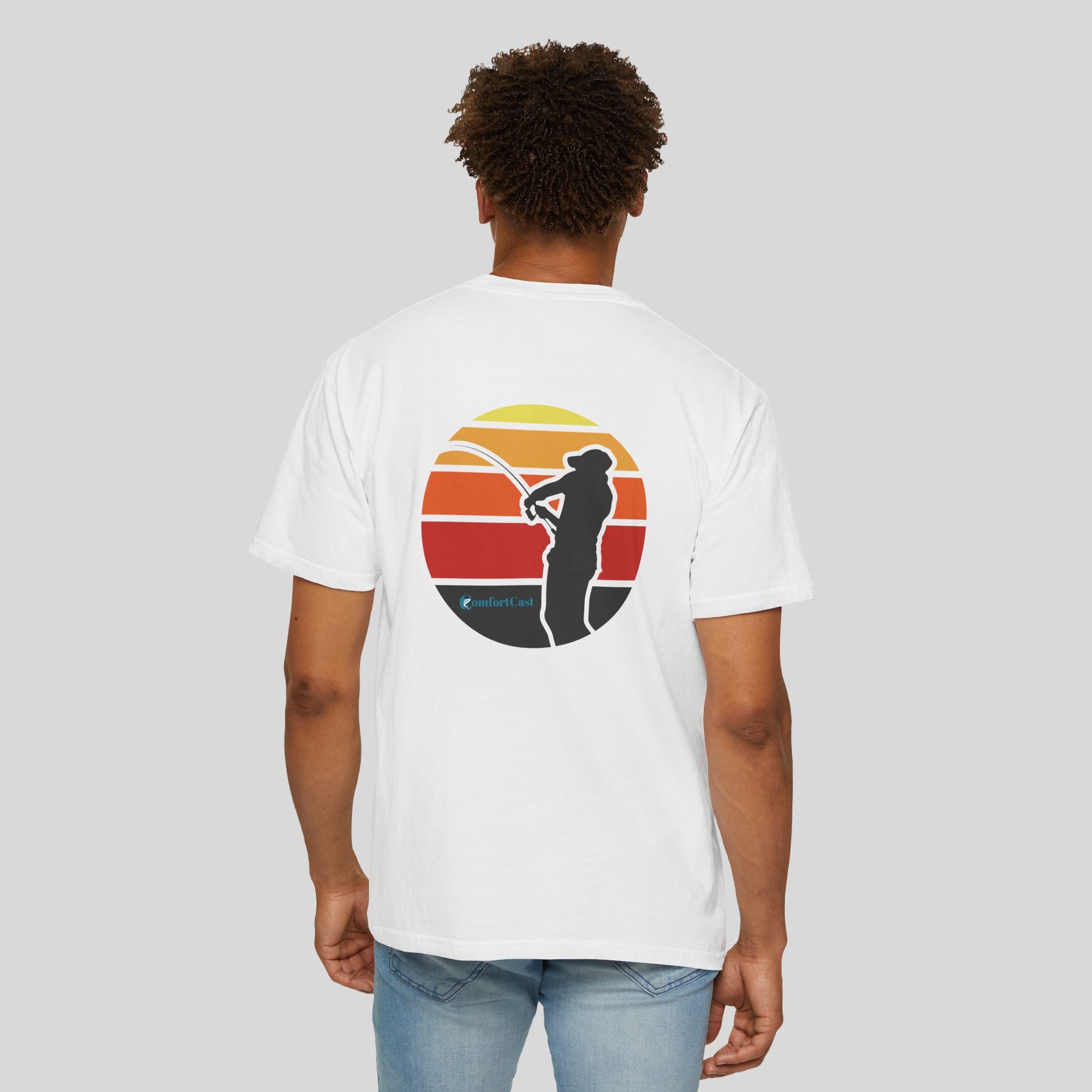 Fishing Sunset Graphic Tee — Unisex T-Shirt