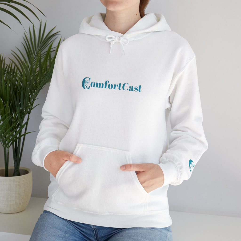 ComfortCast Logo Hoodie — Minimalist Unisex Hooded Sweatshirt