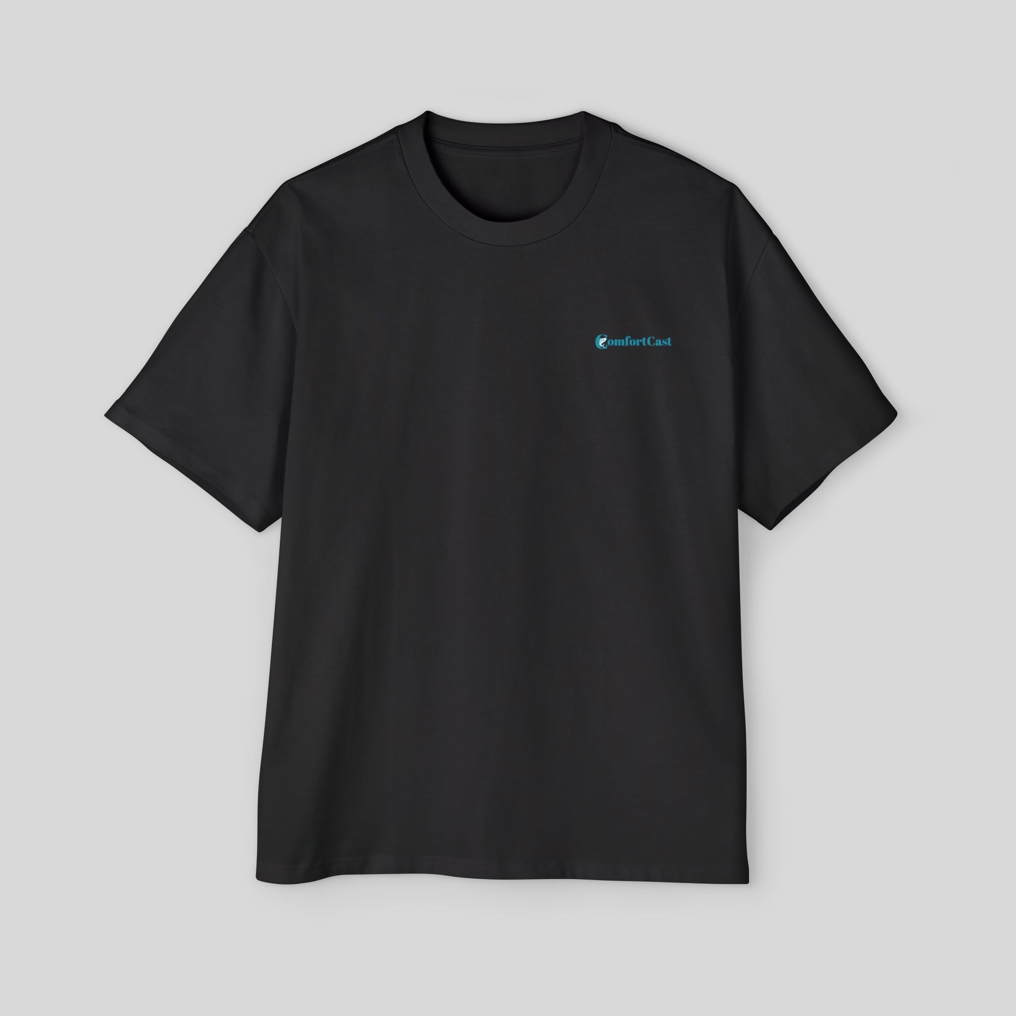 Lone Angler Oversized Men's Graphic T-Shirt