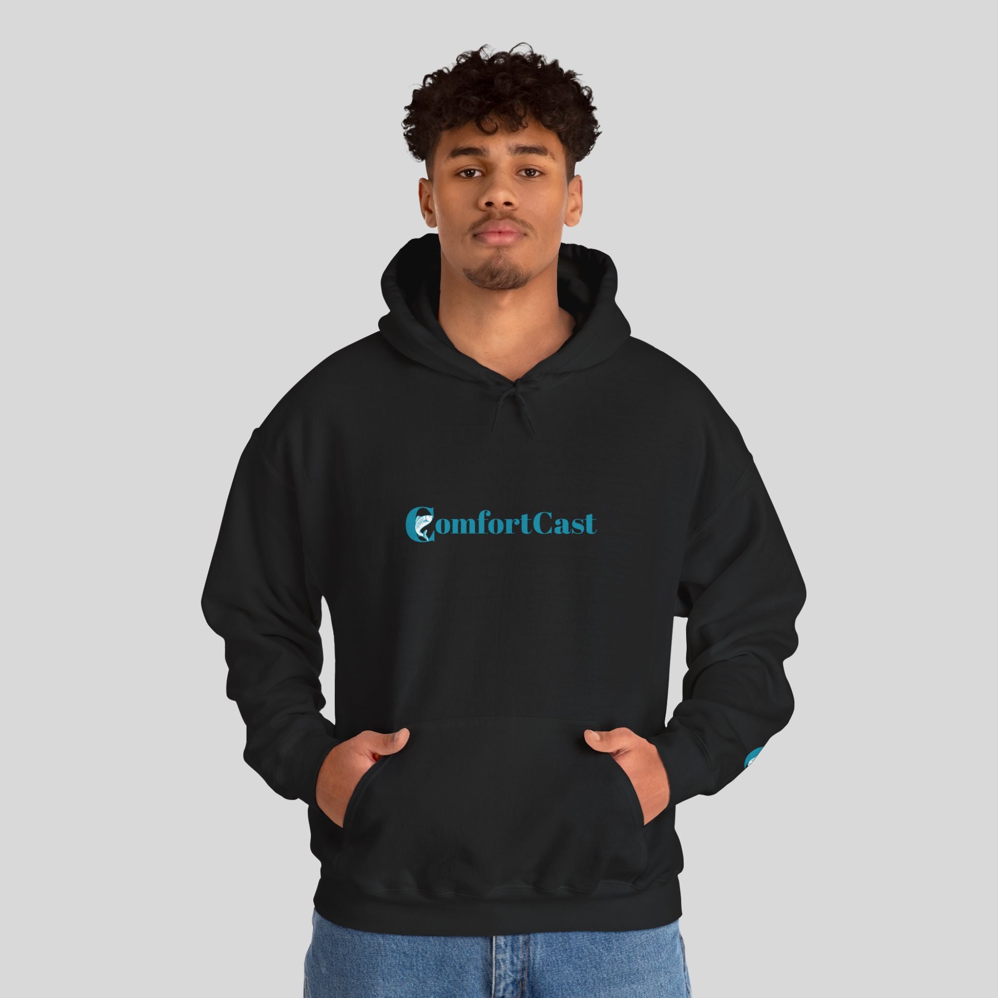 ComfortCast Logo Hoodie — Minimalist Unisex Hooded Sweatshirt