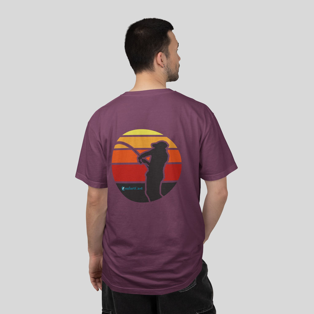 Fishing Sunset Graphic Tee — Unisex T-Shirt