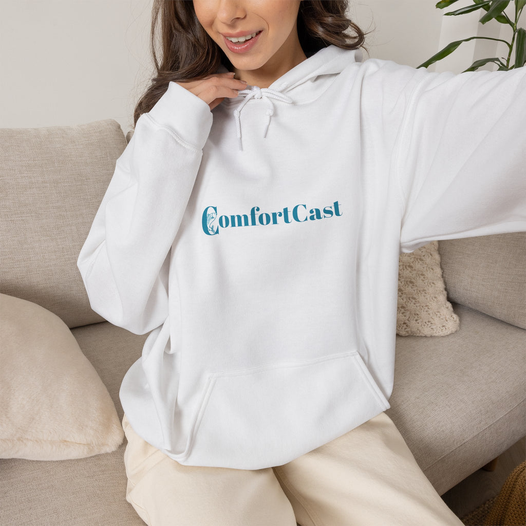 ComfortCast Logo Hoodie — Minimalist Unisex Hooded Sweatshirt