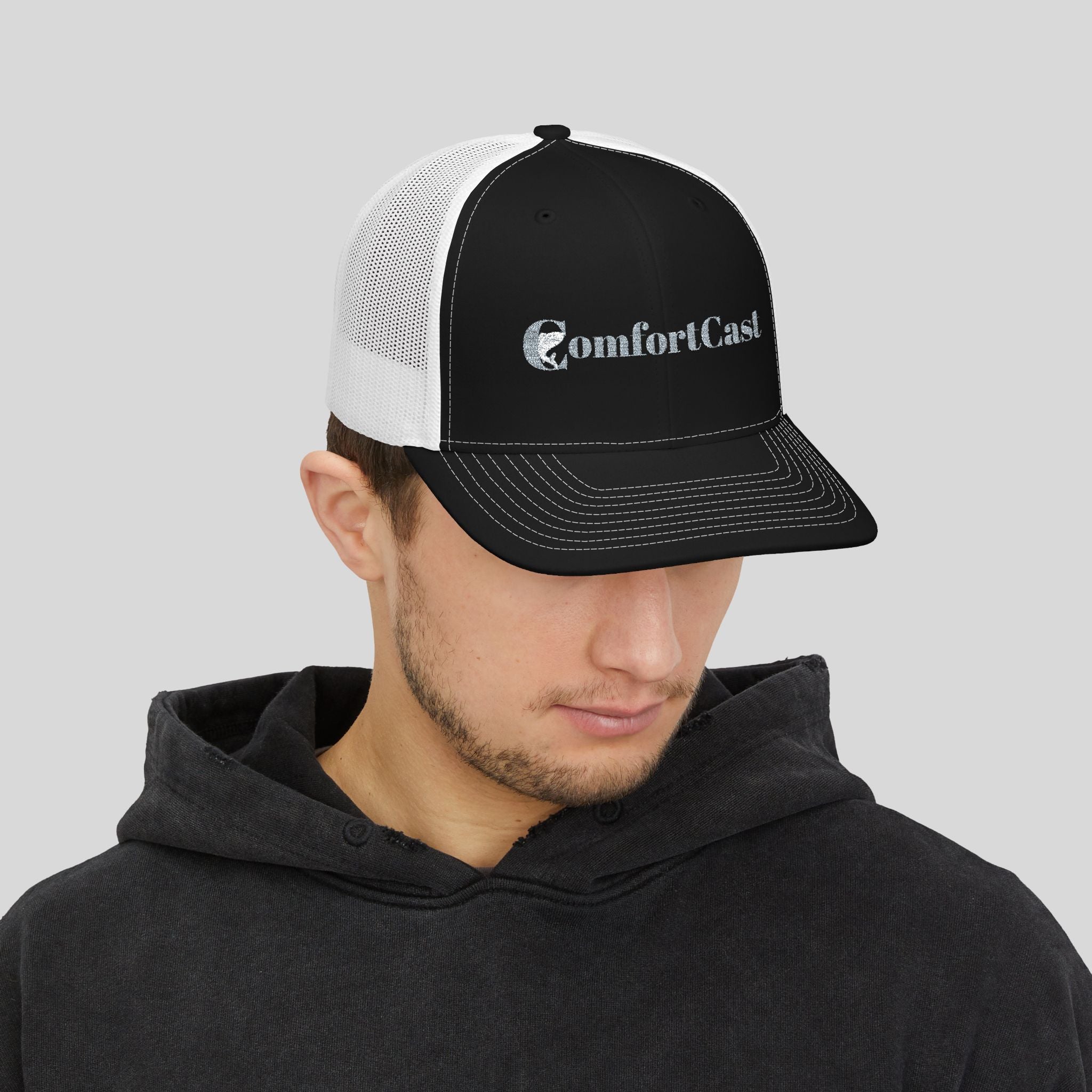 Trucker Cap — 'ComfortCast' Embroidered Mesh Snapback